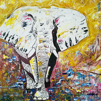 Elephant ( 120x100 cm )