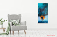 Deep blue day (50x100cm)