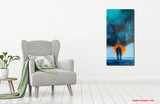 Deep blue day (50x100cm)