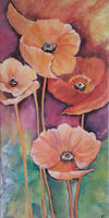 French anemones ( 30x60 cm ) - Danish Gallery - Moderne, abstrakte malerier. Online galleri med original, unik kunst til din bolig. 