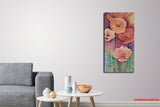 French anemones ( 30x60 cm ) - Danish Gallery - Moderne, abstrakte malerier. Online galleri med original, unik kunst til din bolig. 