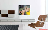 Sunbathing ( 60x50 cm ) - Danish Gallery - Moderne, abstrakte malerier. Online galleri med original, unik kunst til din bolig. 