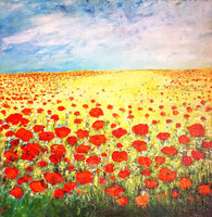 Untitled ( 50x50 cm ) - Danish Gallery - Moderne, abstrakte malerier. Online galleri med original, unik kunst til din bolig. 