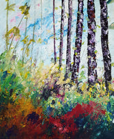 Trees ( 50x60 cm ) - Danish Gallery - Moderne, abstrakte malerier. Online galleri med original, unik kunst til din bolig. 