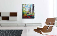 Trees ( 50x60 cm ) - Danish Gallery - Moderne, abstrakte malerier. Online galleri med original, unik kunst til din bolig. 