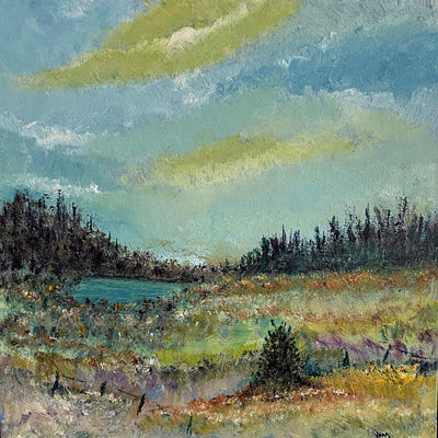 Landskabskomposition nr. 2520 (60x60cm)