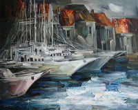 The calm ( 80x65 cm ) - Danish Gallery - Moderne, abstrakte malerier. Online galleri med original, unik kunst til din bolig. 