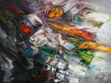 Flight ( 80x60 cm ) - Danish Gallery - Moderne, abstrakte malerier. Online galleri med original, unik kunst til din bolig. 