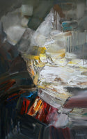 Expectancy ( 50x80 cm ) - Danish Gallery - Moderne, abstrakte malerier. Online galleri med original, unik kunst til din bolig. 