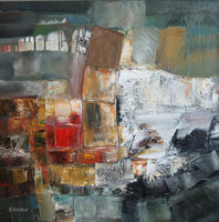 In the way ( 60x60 cm ) - Danish Gallery - Moderne, abstrakte malerier. Online galleri med original, unik kunst til din bolig. 