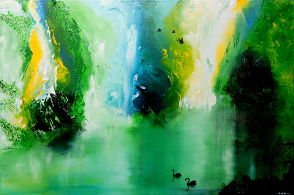 Around the falls ( 135x100 cm )