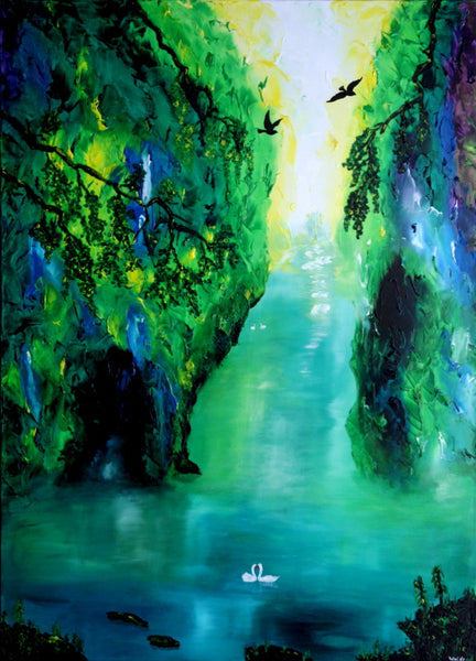 Around the falls ( 130x180 cm )