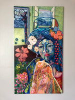 The blue woman (50x90cm)