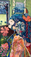 The blue woman (50x90cm)